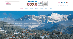 Desktop Screenshot of lausanne2020.com