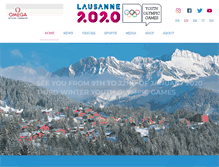 Tablet Screenshot of lausanne2020.com